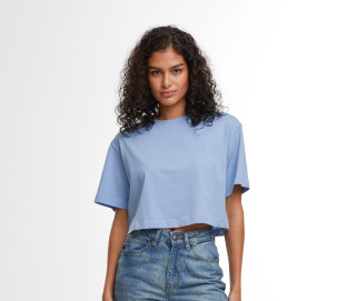 LADIES SHORT OVERSIZED TEE